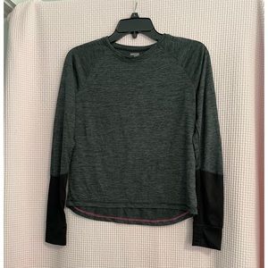 DANSKIN NOW Drimore dark gray with black tunic size XL (14-16).